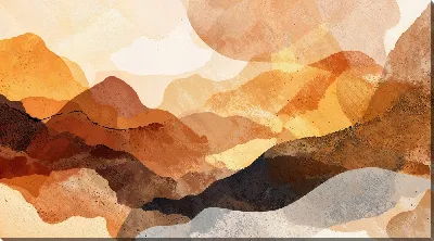 Картина маслом Бежевая абстракция №116