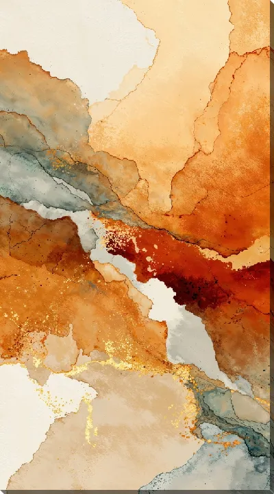 Картина маслом Бежевая абстракция №118