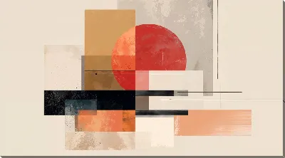 Картина маслом Бежевая абстракция №120