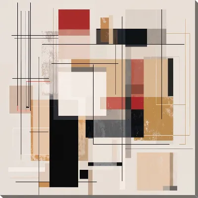 Картина маслом Бежевая абстракция №126