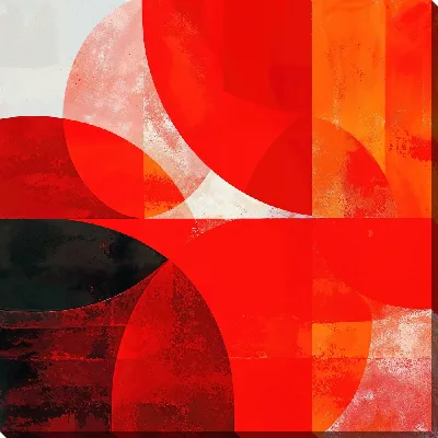 Картина маслом Красная абстракция №27