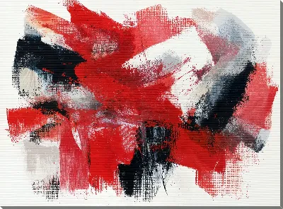 Картина маслом Красная абстракция №46