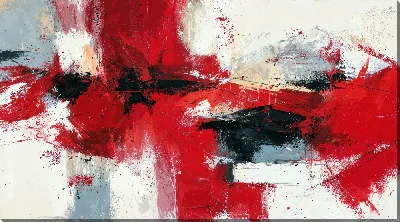 Картина маслом Красная абстракция №47