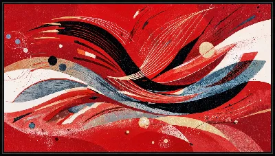 Картина Красная абстракция №53
