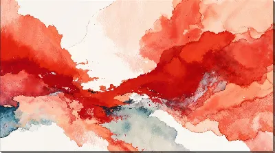 Картина маслом Красная абстракция №61