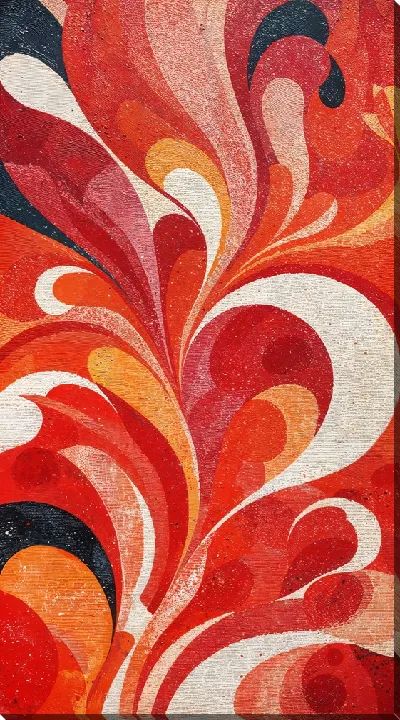 Картина маслом Красная абстракция №94