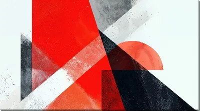 Картина маслом Красная абстракция №115