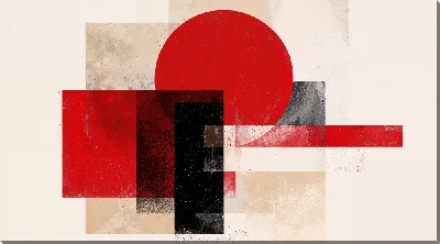 Картина маслом Красная абстракция №116