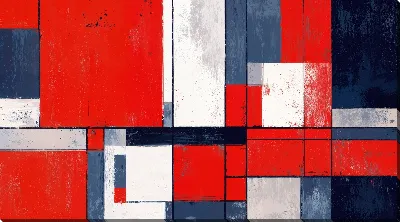 Картина маслом Красная абстракция №131