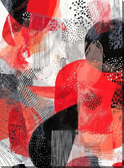 Постер Красная абстракция №162