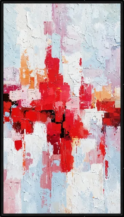 Картина Красная абстракция №181