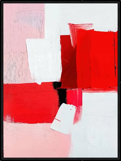 Картина Красная абстракция №183