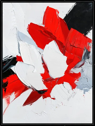 Картина Красная абстракция №184