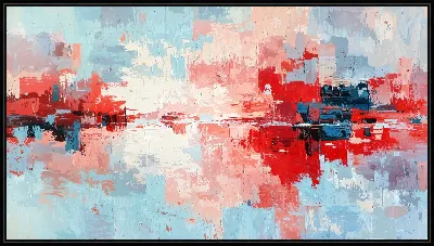 Красная абстракция №196