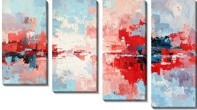 Красная абстракция №196