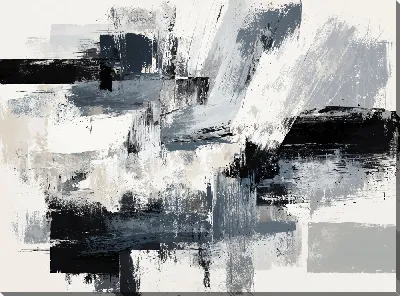 Картина маслом Серая абстракция №2