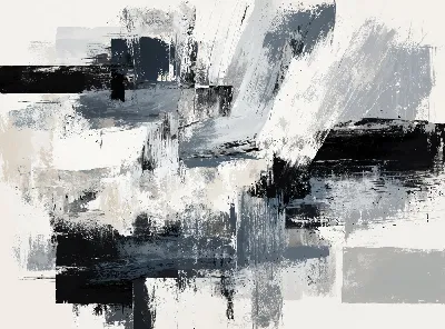 Плакат Серая абстракция №2