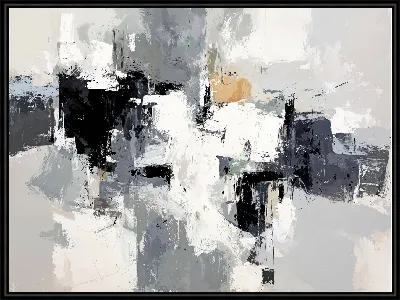 Картина Серая абстракция №3