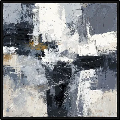 Картина Серая абстракция №5