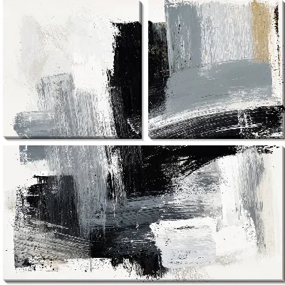 Модульная картина Серая абстракция №6