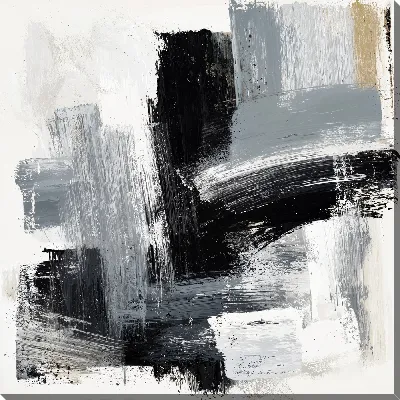 Картина маслом Серая абстракция №6