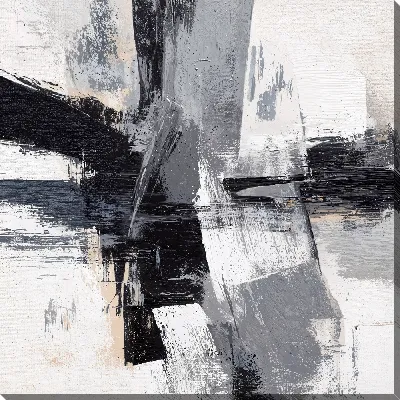 Картина маслом Серая абстракция №7