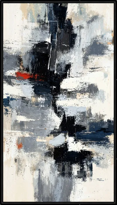 Картина Серая абстракция №8