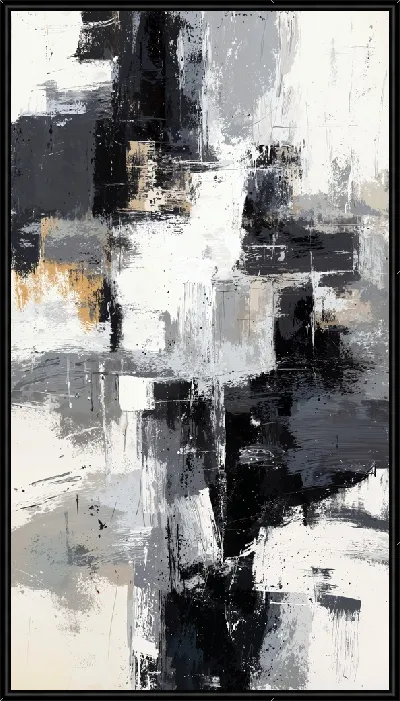 Картина Серая абстракция №9