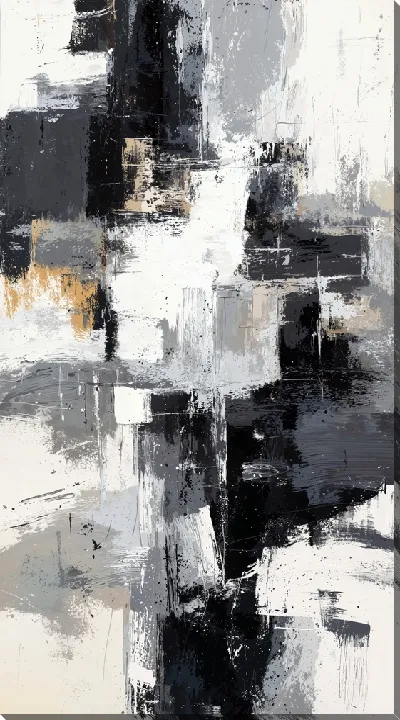 Постер Серая абстракция №9