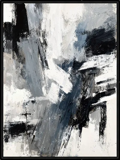 Картина Серая абстракция №17