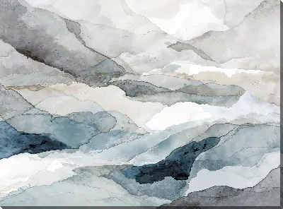 Картина маслом Серая абстракция №19