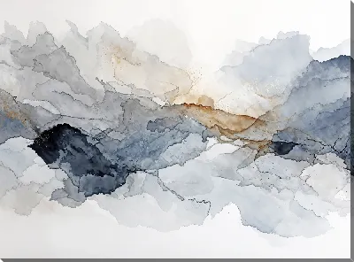 Картина маслом Серая абстракция №20