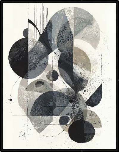 Картина Серая абстракция №21