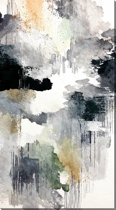 Картина маслом Серая абстракция №27