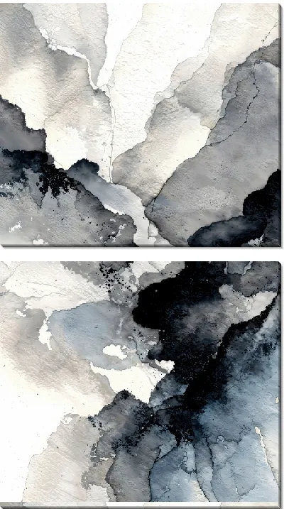 Модульная картина Серая абстракция №28