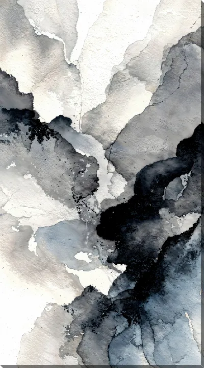 Картина маслом Серая абстракция №28