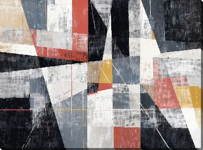 Картина маслом Серая абстракция №41