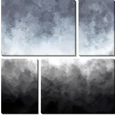 Модульная картина Серая абстракция №42