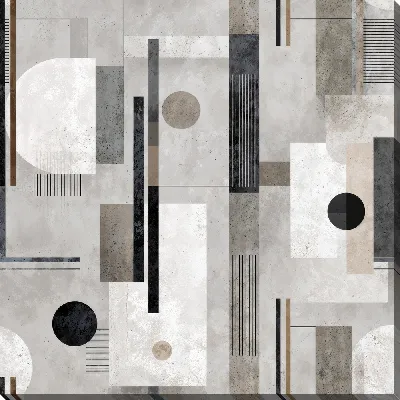 Картина маслом Серая абстракция №43