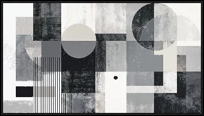 Картина Серая абстракция геометрическая