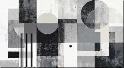 Постер Серая абстракция геометрическая