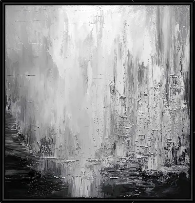 Картина Серая абстракция №51