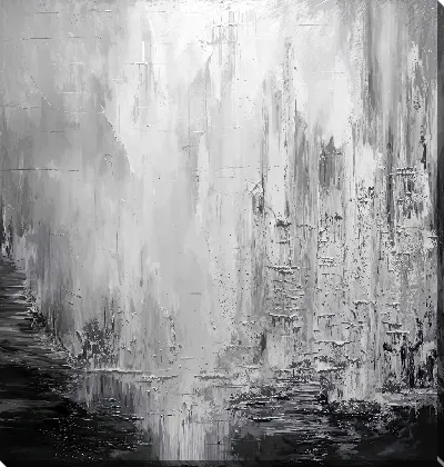 Постер Серая абстракция №51