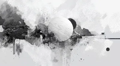 Плакат Серая абстракция №52