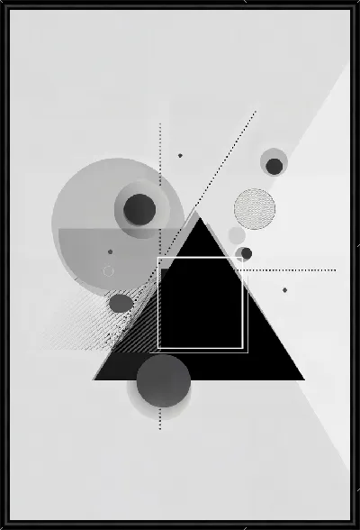 Картина Серая абстракция №53