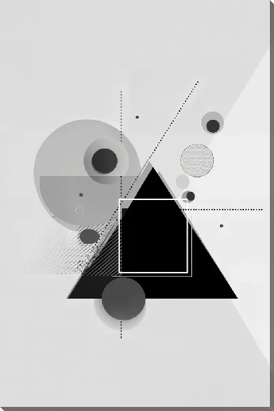 Картина маслом Серая абстракция №53