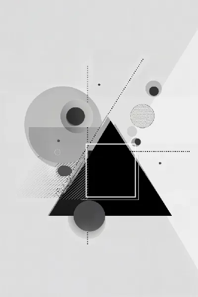 Плакат Серая абстракция №53