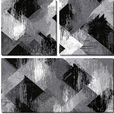 Модульная картина Серая абстракция №54