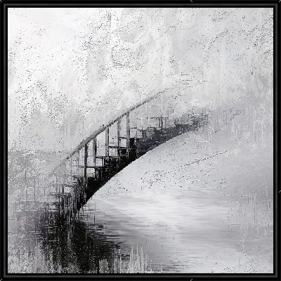 Картина Серая абстракция №55