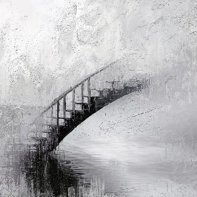 Плакат Серая абстракция №55